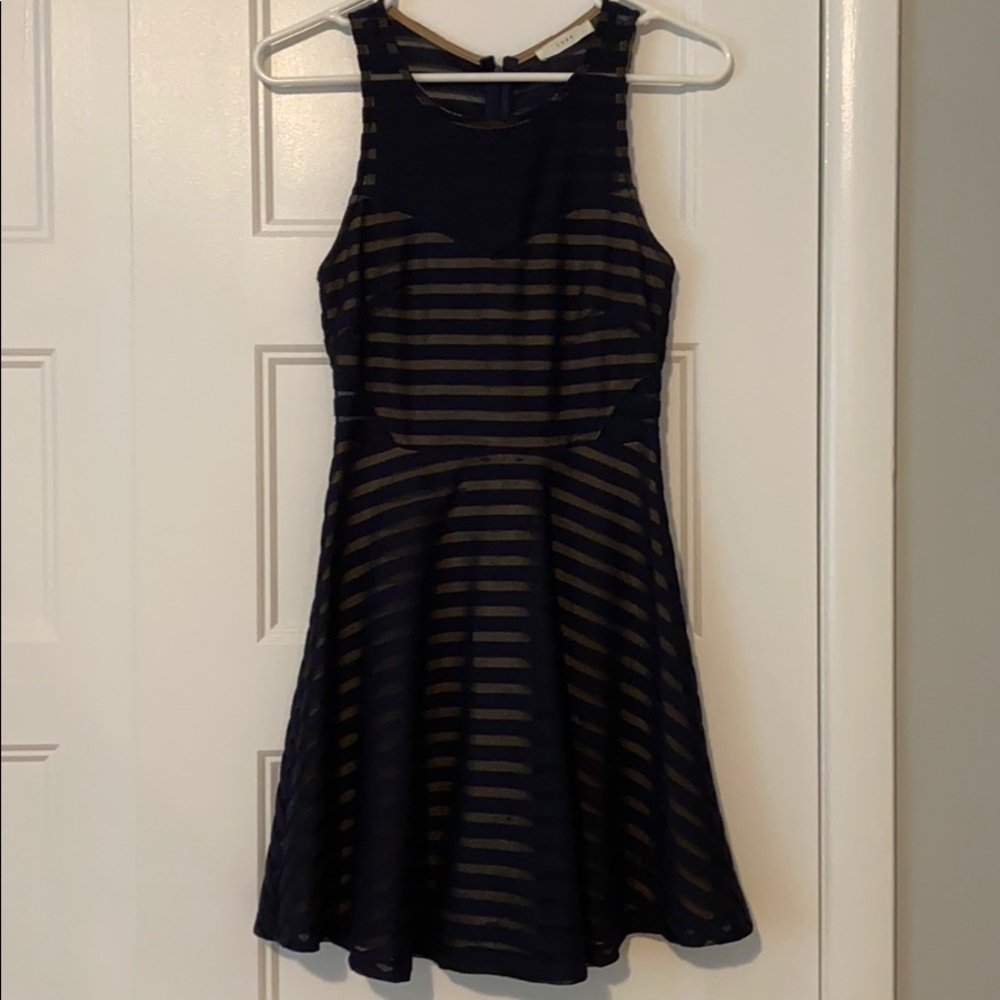 Lush Navy Stripe Dress